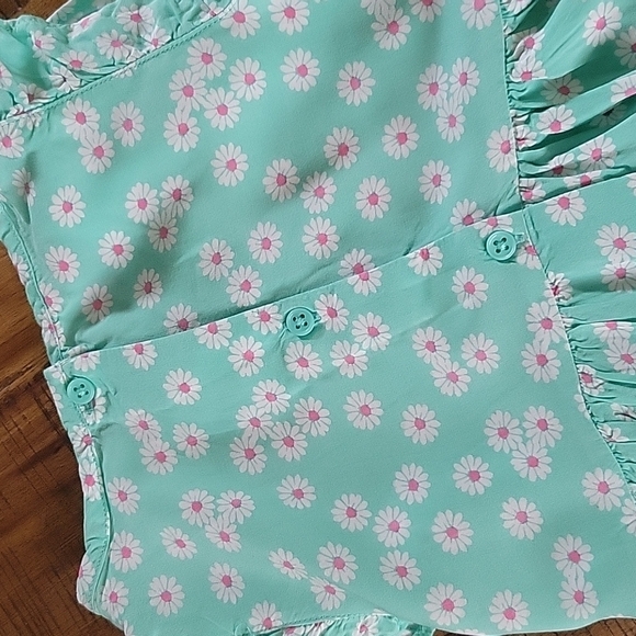 Carter's Green Ruffle Dress - Picture 6 of 6